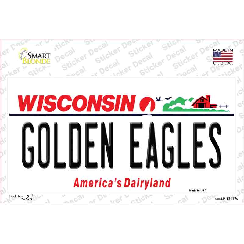 Golden Eagles Novelty Sticker Decal Small