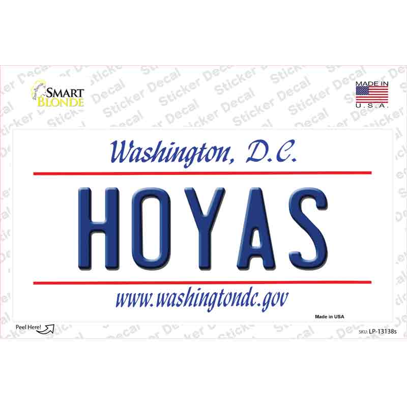 Hoyas Novelty Sticker Decal Small