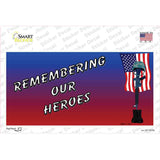 Remembering Our Heroes Novelty Sticker Decal Small