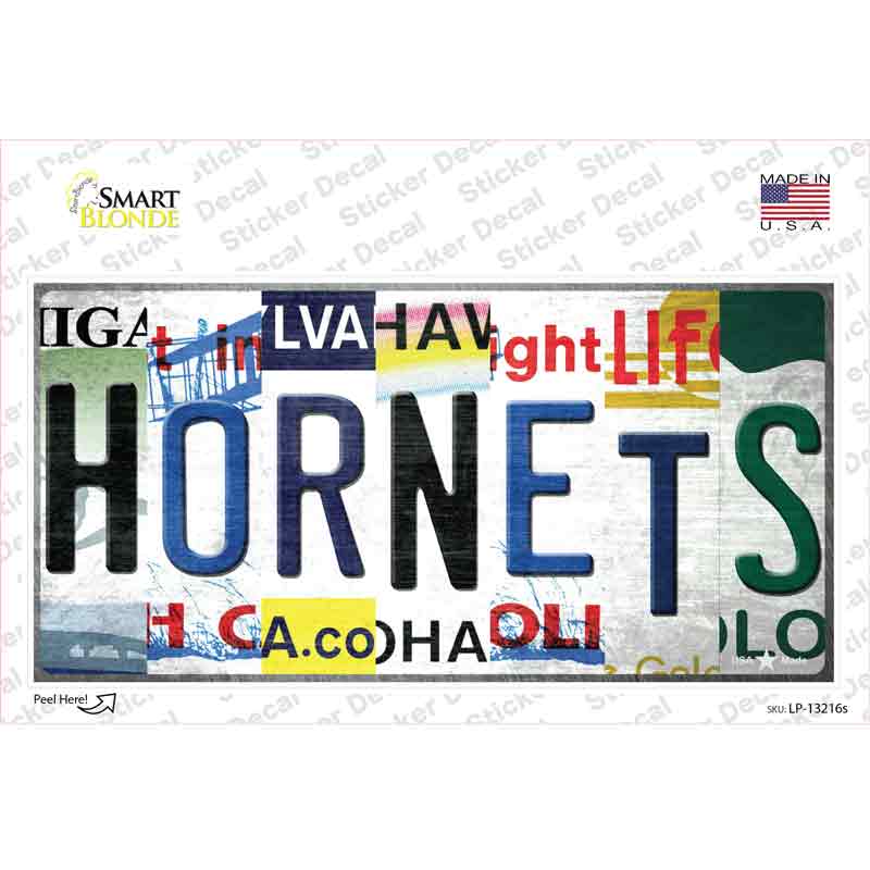 Hornets Strip Art Novelty Sticker Decal