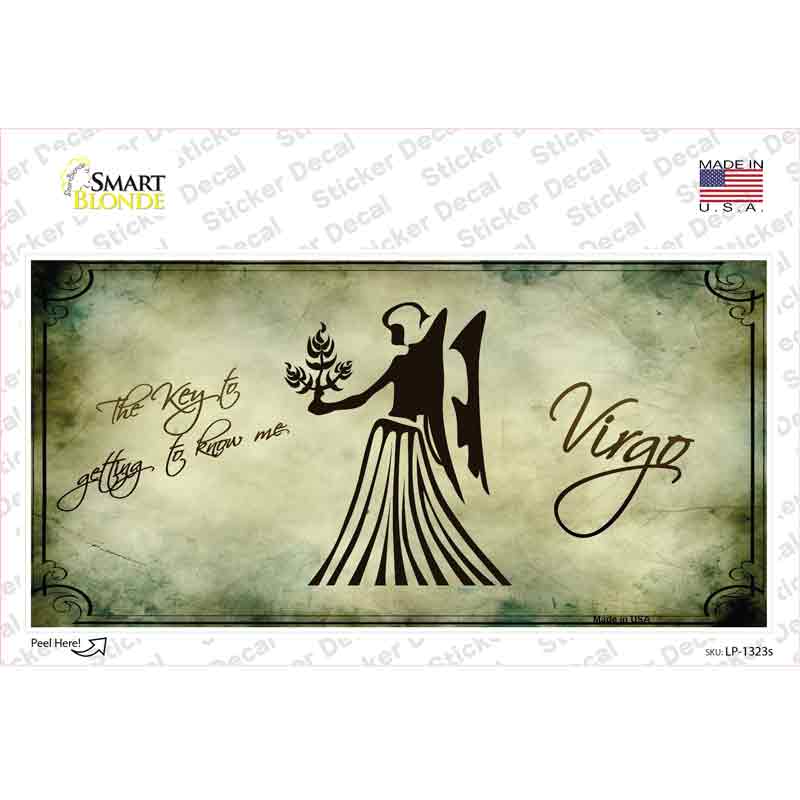 Virgo Zodiac Novelty Sticker Decal Small