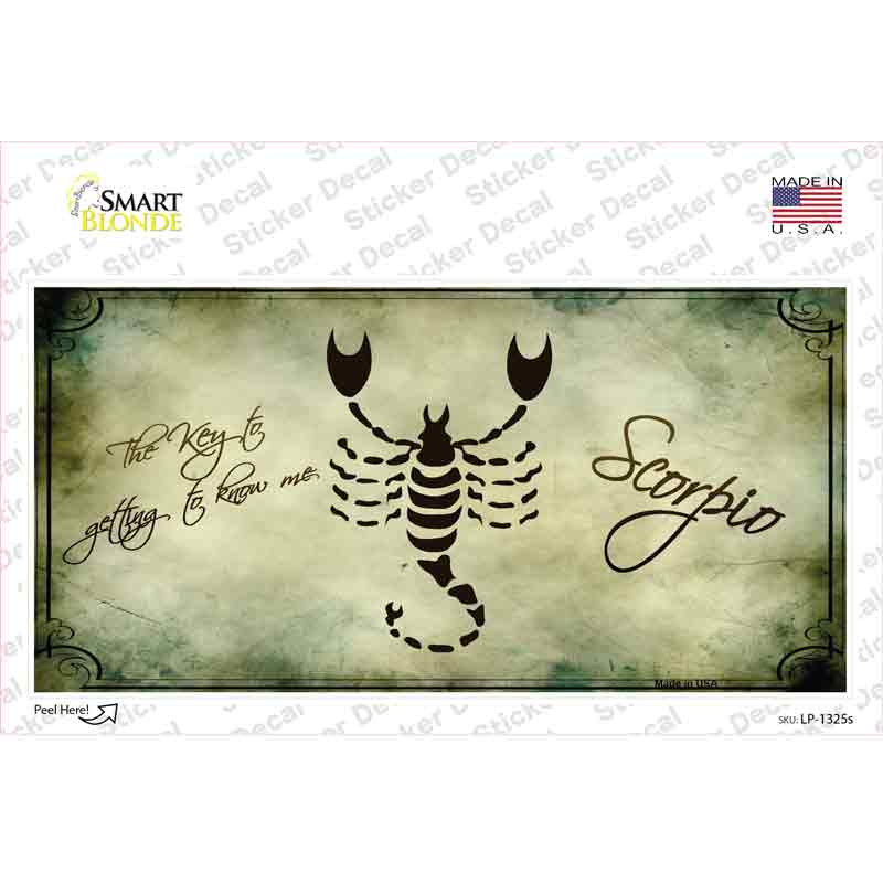 Scorpio Zodiac Novelty Sticker Decal Small