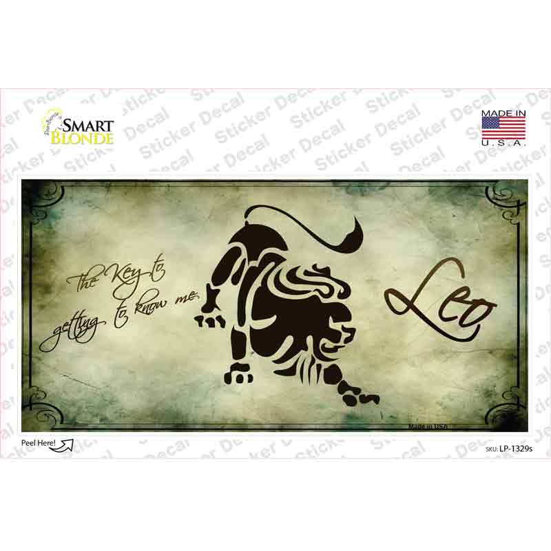 Leo Zodiac Novelty Sticker Decal Small