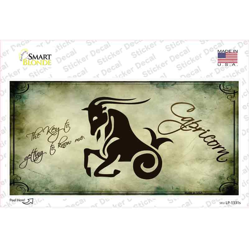 Capricorn Zodiac Novelty Sticker Decal Small