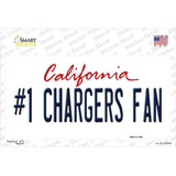 Number 1 Chargers Fan Novelty Sticker Decal Small