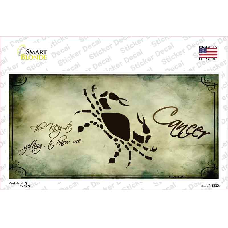 Cancer Zodiac Novelty Sticker Decal