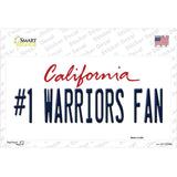 Number 1 Warriors Fan Novelty Sticker Decal Small