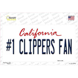 Number 1 Clippers Fan Novelty Sticker Decal Small