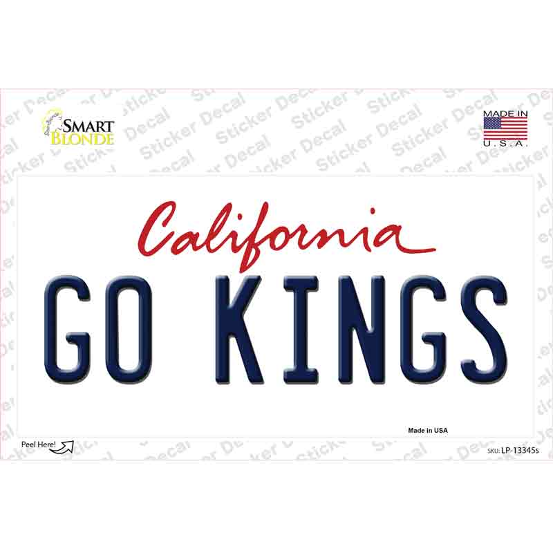 Go Kings Novelty Sticker Decal Small