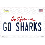 Go Sharks Novelty Sticker Decal Small