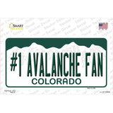 Number 1 Avalanche Fan Novelty Sticker Decal Small