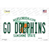 Go Dolphins Novelty Sticker Decal Small