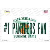 Number 1 Panthers Fan Novelty Sticker Decal Small