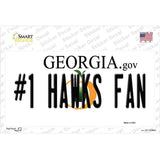 Number 1 Hawks Fan Novelty Sticker Decal Small