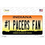 Number 1 Pacers Fan Novelty Sticker Decal Small