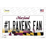 Number 1 Ravens Fan Novelty Sticker Decal Small