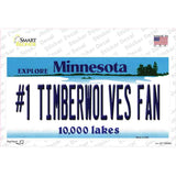 Number 1 Timberwolves Fan Novelty Sticker Decal Small