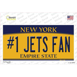 Numbers 1 Jets Fan Novelty Sticker Decal Small