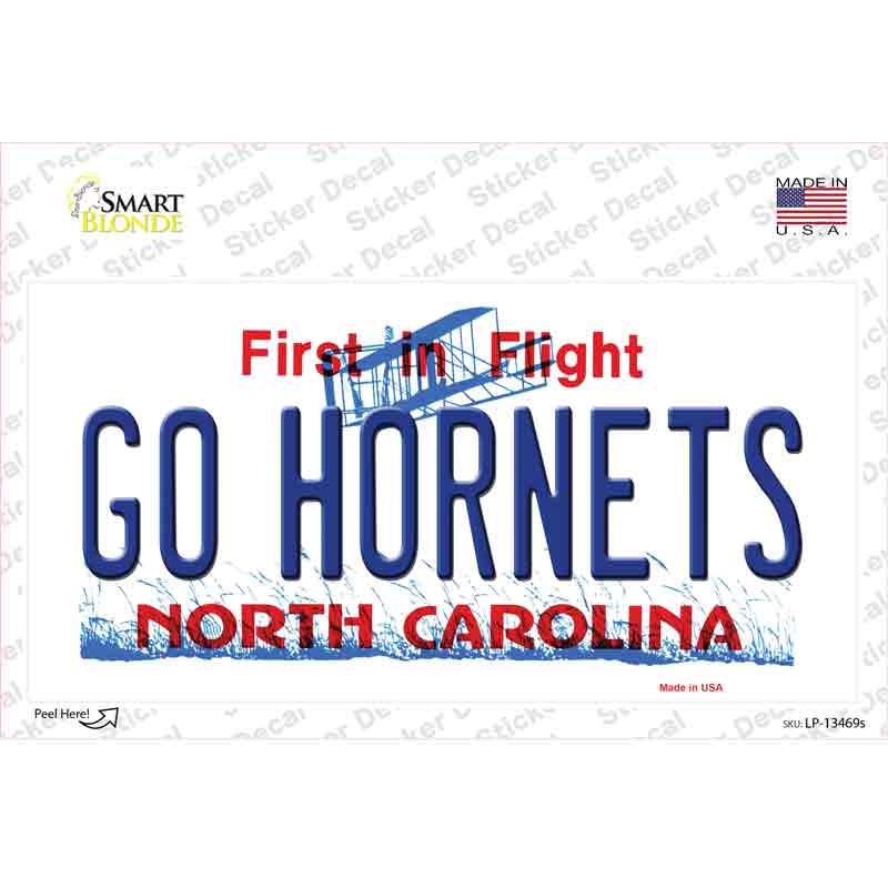 Hornets Fan Novelty Sticker Decal Small