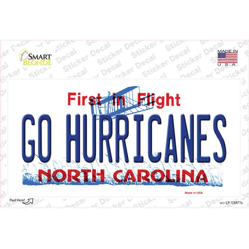 Go Hurricanes Novelty Sticker Decal Small