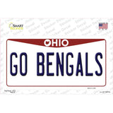 Go Bengals Novelty Sticker Decal Small