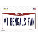 Number 1 Bengals Fan Novelty Sticker Decal Small