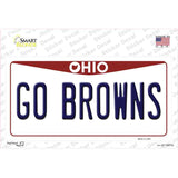 Go Browns Novelty Sticker Decal Small