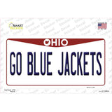 Go Blue Jackets Novelty Sticker Decal Small