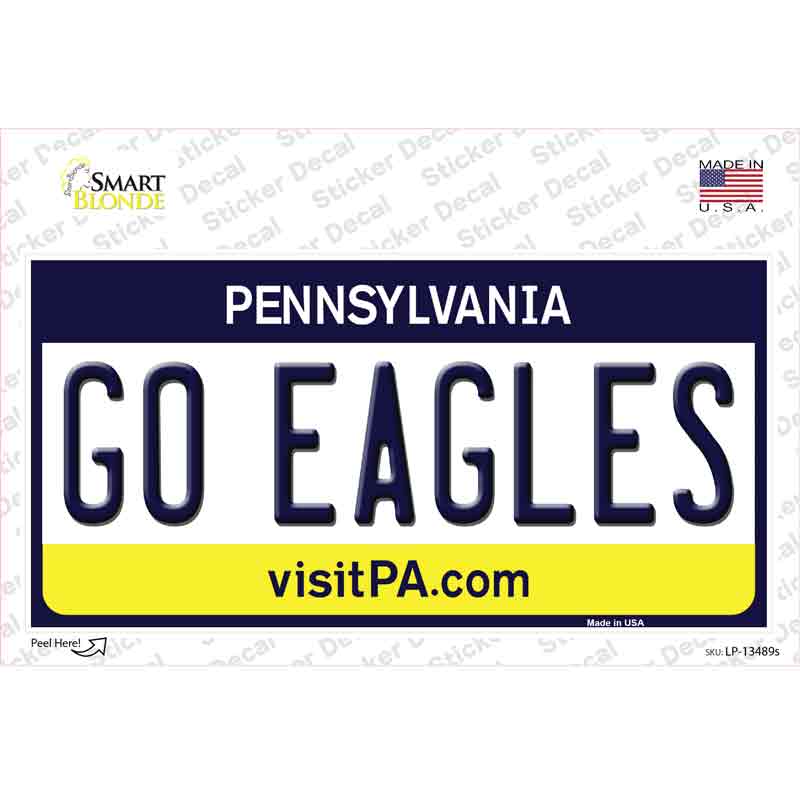 Go Eagles Novelty Sticker Decal Small