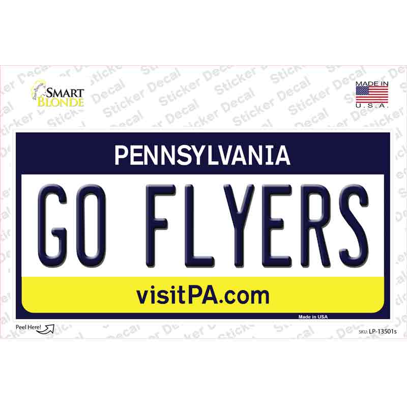 Go Flyers Novelty Sticker Decal Small