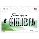 Number 1 Grizzlies Fan Novelty Sticker Decal Small