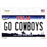 Go Cowboys Novelty Sticker Decal Small