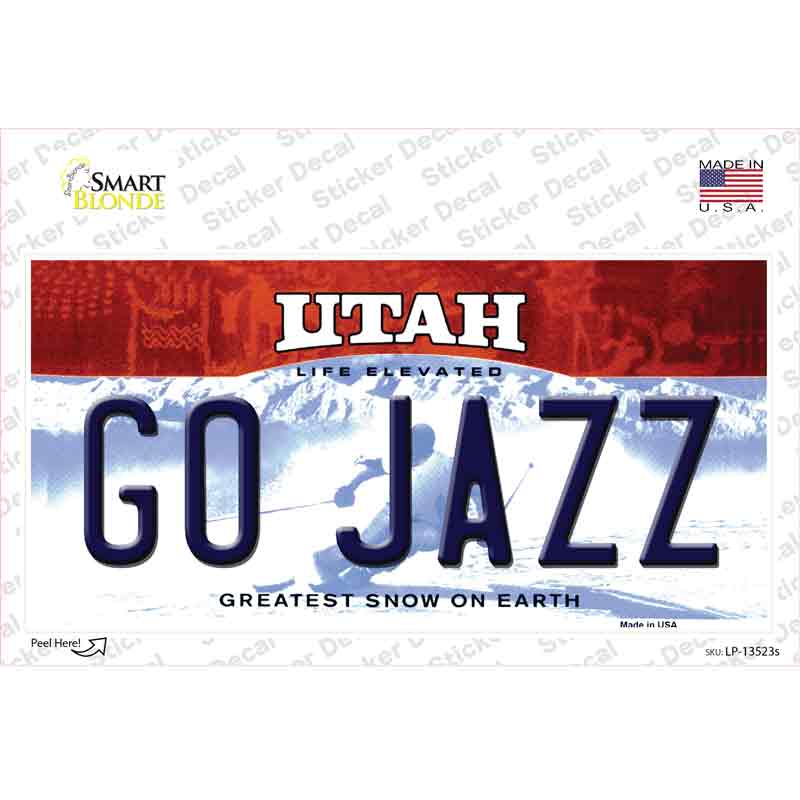 Go Jazz Novelty Sticker Decal Small