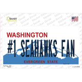 Number 1 Seahawks Fan Novelty Sticker Decal Small