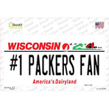 Number 1 Packers Fan Novelty Sticker Decal Small