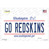 Go Redskins Novelty Sticker Decal Small