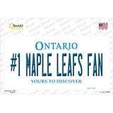 Number 1 Maple Leafs Fan Novelty Sticker Decal Small