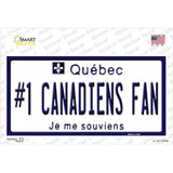 Number 1 Canadiens Fan Novelty Sticker Decal Small