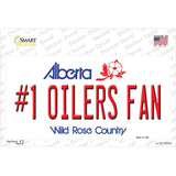 Number 1 Oilers Fan Novelty Sticker Decal Small