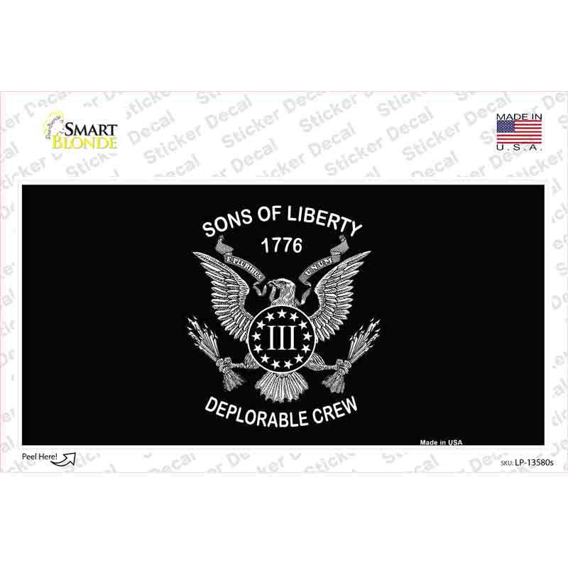 Sons of Liberty 1776 Novelty Sticker Decal Small