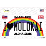 I Heart Molokai Novelty Sticker Decal Small