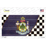 Maine Racing Flag Novelty Sticker Decal Small