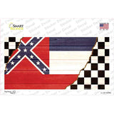 Mississippi Racing Flag Novelty Sticker Decal Small