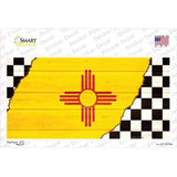 New Mexico Racing Flag Novelty Sticker Decal Small