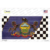 Pennsylvania Racing Flag Novelty Sticker Decal Small