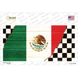 Mexico Racing Flag Novelty Sticker Decal