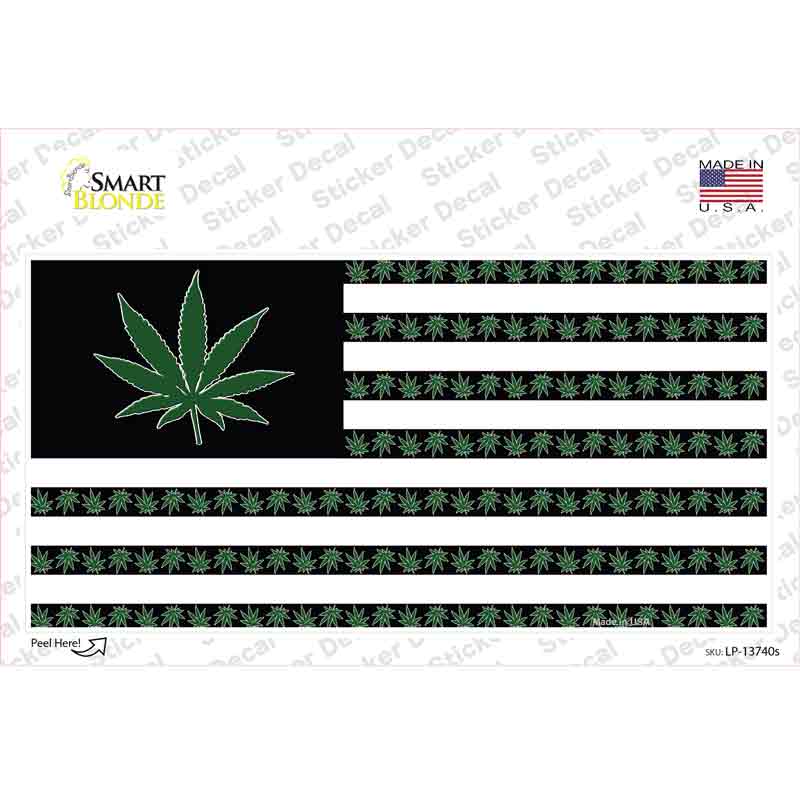 American Weed Novelty Sticker Decal Small