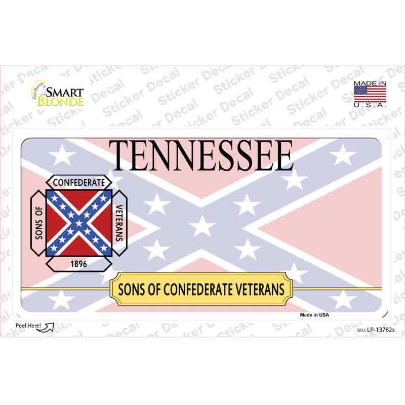 Tennessee Sons Of Confederate Novelty Sticker Decal Small