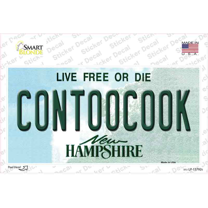 Contoocook New Hampshire Novelty Sticker Decal Small