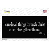 Phil 4 13 Bible Verse Novelty Sticker Decal